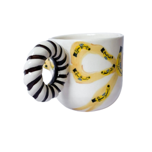 แก้วเซรามิกลายกล้วยทำด้วยมือและทำมือสำหรับใช้ทำบิกีนี่แก้วกาแฟและชาที่ทันสมัย - Product Image 4