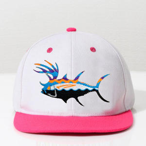 Custom Embroidery Fishing <b>Hat</b> Outdoor Sport Cap OEM Vietnam Headwear Caps <b>Hats</b> Flat Brim Snapback Cap Color Contrast IVA-C-H-05 - Product Image 1