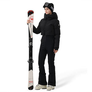 ชุดสกีแบบชิ้นเดียว FLYSKI กันน้ำ กันลม สำหรับผู้หญิง ไม่มีเข็มขัด ชุดสกีแบบมีฉนวนกันความร้อนสำหรับผู้หญิง - Product Image 1