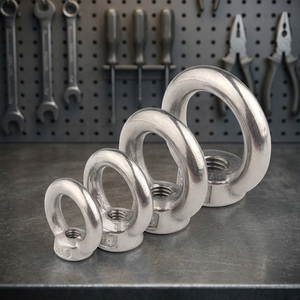 Écrous à œil en acier inoxydable M4-M24, tête ronde, polis, classe 8, usinés CNC pour levage et amarrage - Product Image 3