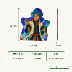 Autocollants 3D Anime Personnalisés en Gros, Écologiques, Imperméables, Imprimés UV, Marque Zprint, Décorations pour Voitures, Ordinateurs Portables et Murs - Product Image 3