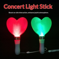 Bâton lumineux fluorescent en forme de cœur avec impression de logo, modèle B500X, pour concerts, bars, scènes, utilisation intérieure/extérieure