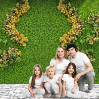 Panneau de clôture en gazon synthétique, mur végétal artificiel, toile de fond végétale luxurante, fausse verdure pour la décoration de jardin et de mariage