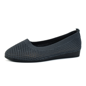 Scarpe basse di grandi dimensioni da <span class=keywords><strong>donna</strong></span> con tacco piatto morbido Sole scarpe singole da lavoro in maglia retrò scarpe basse da <span class=keywords><strong>donna</strong></span> morbide Sole un Comfort traspirante - Product Image 6