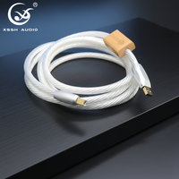 Kabel Audio USB Audiophile HIFI, Kabel Interkoneksi Digital USB Tipe A ke Tipe B untuk Dekoder DAC, Sistem Audio Kartu Suara Eksternal