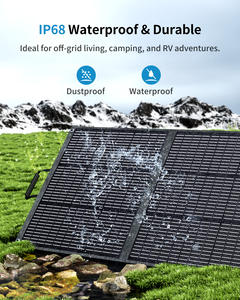 Panel Solar Portátil Plegable ABOK de 200W, Fuente de Energía de Recarga Fotovoltaica para Estaciones de Carga, Conexión en Serie - Product Image 4