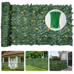 รั้วต้นไม้ประดิษฐ์ วัสดุพลาสติกคุณภาพสูง เป็นมิตรกับสิ่งแวดล้อม กันน้ำ ทนทาน ขนาด 1ม.*1ม. สมจริง ใช้ได้ทั้งภายในและภายนอก - Product Image 4