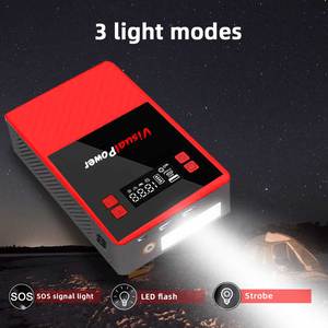 Démarreur <span class=keywords><strong>de</strong></span> voiture avec compresseur d'air 150 PSI, arrêt automatique, gonfleur <span class=keywords><strong>de</strong></span> pneus, booster <span class=keywords><strong>de</strong></span> batterie au lithium pour moteur essence 8.0L/diesel 6.5L - Product Image 5