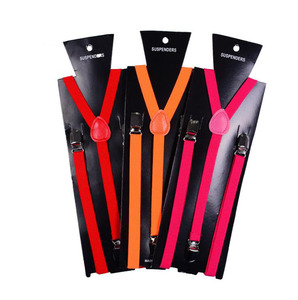 Adjustable Adult <strong>Suspenders</strong> 1/2" on Y Back Super Narrow Elastic Wedding Brace <strong>Belt</strong> for Men and <strong>Women</strong> - Product Image 4