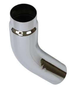 Haute qualité 4-5, 5-6, 4-7, 5-8 pouces embout d'échappement silencieux matériau chromé coude tuyau pour système d'échappement - Product Image 3