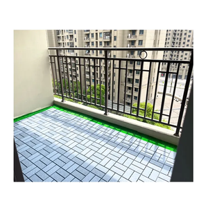 ระเบียงกลางแจ้งสวนระเบียงกระเบื้องโมเสคพื้นพลาสติกแบบประสาน - Product Image 5