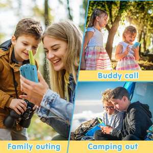 Walkie Talkies para Niños de 3 a 12 Años, 22 Canales, Radio Bidireccional, Alcance de 1 a 3 Millas, para Actividades al Aire Libre, Camping y Senderismo - Product Image 4