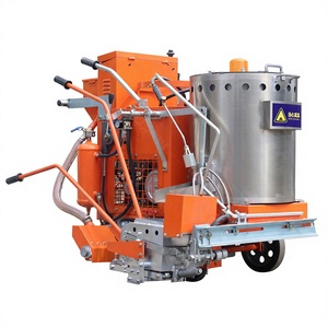Máquina Termoplástica para Demarcación Vial Convexa con Distribuidor de Microesferas de Vidrio, Máquina Manual para Demarcación de Líneas Viales para Cruces Peatonales y Estacionamientos - Product Image 2