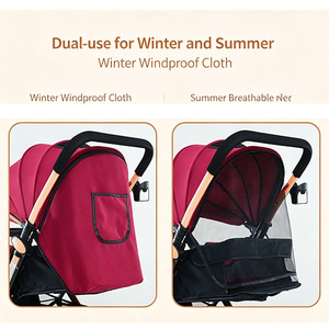 Nouvelle poussette tout-terrain de luxe pour bébé, poussette confortable de marque pour bébé - Product Image 4