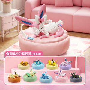 Hot Sale Pokemoned Eevee <span class=keywords><strong>Friends</strong></span> Sleeping Series Anime Blind Box per Ornamenti Auto e Decorazioni Casa - Product Image 2