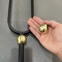 Colliers de fixation ronds LD-Metal 5/8 po noirs et dorés pour balustres, balustrades, rampes intérieures et décoration d'escaliers