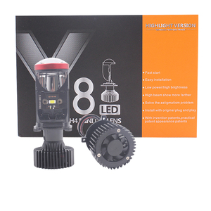 FSYLX Y8 H4 Faro a LED con Proiettore 80W 8000lm, Lampada Anteriore per Auto H4 <span class=keywords><strong>HB2</strong></span> 9003, Aggiornamento Lampada Frontale Auto - Product Image 1