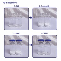 Flacon d'injection en verre borosilicate ISO 15378 GMP 22x50mm, flacon tubulaire pharmaceutique de type I 10ml pour la fabrication de médicaments stériles