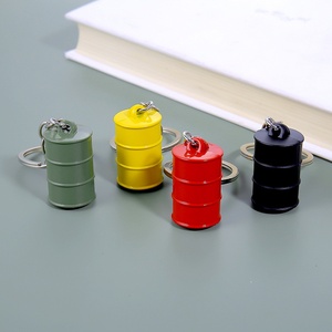 Porte-clés Turbo Baril de Pétrole 3D en Gros, Porte-clés Mousqueton Métallique Tendance pour Promotion Station-Service avec Impression UV, Bonne Disponibilité - Product Image 2
