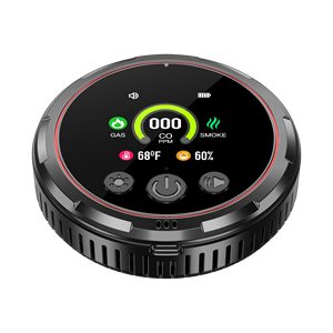 5 trong 1 Carbon Monoxide gas tự nhiên bị rò rỉ máy dò khói co nhiệt độ và độ ẩm máy dò với pin dự phòng - Product Image 2