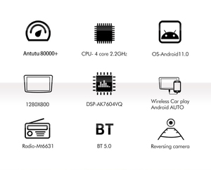 Radio Android Universal para Auto <span class=keywords><strong>Caska</strong></span> S60 con GPS, Manos Libres, DSP, Pantalla Táctil Estéreo, USB, Carplay, 720p, 4G/WiFi, IPS - Product Image 5