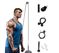 Sistem Kabel Pulley Baja untuk Latihan Otot Lengan, Biceps, Triceps, dan Blaster Rope, Perlengkapan Mesin Fitness Rumahan DIY Langsung dari Pabrik