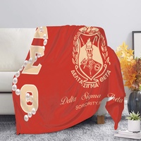 Couverture en flanelle personnalisée ZPB Zeta Phi Beta Sorority, best-seller, douce et chaude, pour canapé, lit, couverture confortable pour la maison