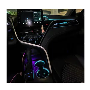 उच्च गुणवत्ता कार एलईडी प्रकाश प्रणाली बहु-रंग परिवेश ऑटो वातावरण प्रकाश टोयोटा केमरी 2018-2021 के लिए