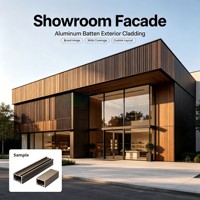 Solution complète pour déflecteurs linéaires, grain de bois, directement de l'usine, anti-corrosion