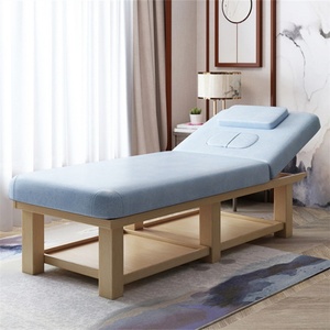 Table de massage en bois pour salon de beauté avec trou pour la poitrine - Product Image 5