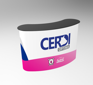 Cong khuyến mãi Pop Up bảng tùy chỉnh nhôm tiếp nhận triển lãm bảng gấp quầy quầy trước cho triển lãm thương mại hiển thị - Product Image 2