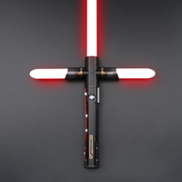 TXQSABER Kylo Ren SE Poignée en métal Couleurs infinies Blaster Balançoire lisse SNV4PRO Sabre laser Fonction multiple Jouets lumineux