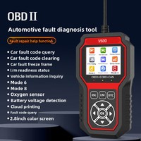Lector de Códigos OBD2 V600 12V, Escáner de Diagnóstico para Automóviles, Reiniciador de Luz de Advertencia del Motor, Eliminación Automática de Códigos, Inspección Universal de Vehículos