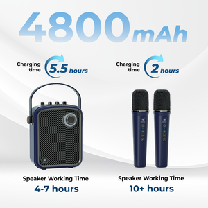 Amplificador de Voz Inalámbrico WINBRIDGE con Micrófono, 70W, 5000mAh, Sistema de Altavoces PA Portátil - Product Image 2