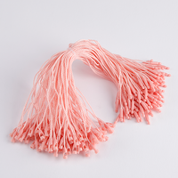 Accessoires vestimentaires personnalisés Balançoire en plastique granulaire suspendue étiquettes suspendues pour vêtements étiquette volante cordon en soie