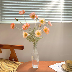 Muyu Chronicles Flor Artificial de Amapola Islandesa, Flor de Seda para Decoración de Bodas y Hogar, Rama Individual con Efecto de Flocado - Product Image 2