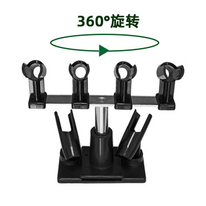 Soporte para bolígrafo con aerógrafo, 6 piezas, ángulo ajustable con clip para obras de arte, portátil de aluminio - Product Image 4