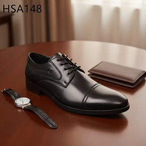 HY, Chaussures habillées pour hommes en cuir patchwork marron, style rétro <span class=keywords><strong>français</strong></span>, coupe mi-haute, personnalisées, pour uniforme, HSA160 - Product Image 5