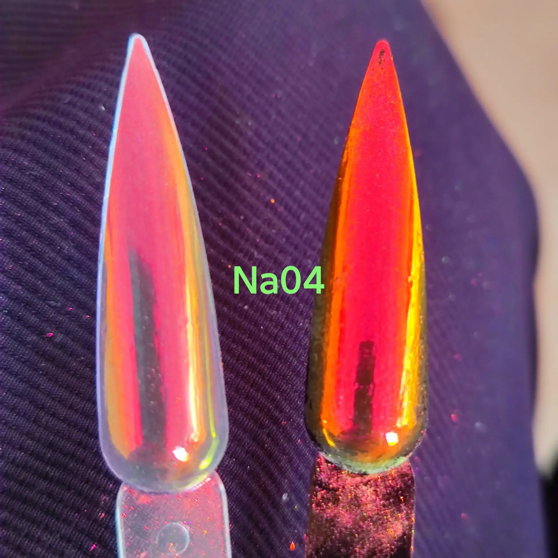 Na loạt số lượng lớn siêu Tắc Kè Hoa gương Chrome Nail bột Aurora Nail bột sắc tố