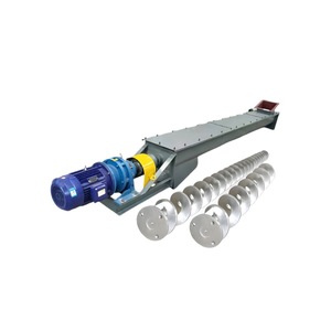 Convoyeur hélicoïdal en acier inoxydable 304, vis sans fin, vitesse réglable, 5,5 kW, pour sable, gravier, boues, applications minières et énergétiques - Product Image 1