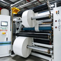 Rouleau géant de matériau brut pour transfert thermique semi-brillant 80 g/m² – Rouleaux géants d'étiquettes semi-brillantes autocollantes certifiées usine