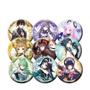 Broche Redondo de Metal para Cosplay, Diseño de Anime, Funi Nana Hu Tao Klee Gouzi, Regalo - Product Image 1