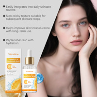 Sérum à l'acide ascorbique et à l'acide hyaluronique pour éclaircir le teint, améliorer la peau terne, hydrater et nourrir le visage