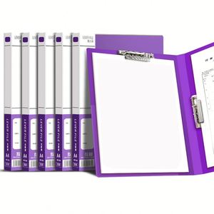 Dossiers A4 en PP colorés pour le bureau et l'école, classeurs à levier pour le rangement des documents - Product Image 3
