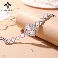 CLARE SHINE 7702 Montre Femme de Luxe au Design Unique, Bracelets Tendance, Logo Personnalisé OEM, Diamants, Céramique, Étanche