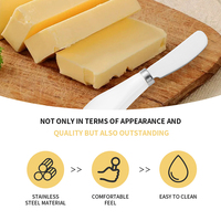Ensemble de couteaux à fromage en céramique avec épandeur à beurre et coupe-fromage - Passe au lave-vaisselle, multifonction