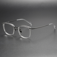 Y0053 Lunettes de vue rétro japonaises haut de gamme avec monture en titane pur ultra-légère, lunettes de luxe en titane pour hommes