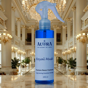 Aromatizante de Aire de Lujo con Aroma a Musk, 200 ml, Spray Líquido de Larga Duración, Ecológico, a Base de Aceites Esenciales Naturales, Hecho a Mano, Más de 100 Aromas Indios - Product Image 1