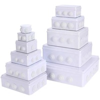 Boîte de protection électrique en plastique ABS pour surveillance extérieure, étanche, pour l'ingénierie de sécurité, boîte étanche à la pluie, boîtier en plastique