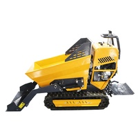 Mikro-Kompaktlader 4x4 Mini-Schaufelstapler Hydraulischer Landwirtschaftlicher Diesel-Raupenkipper Muldenkipper